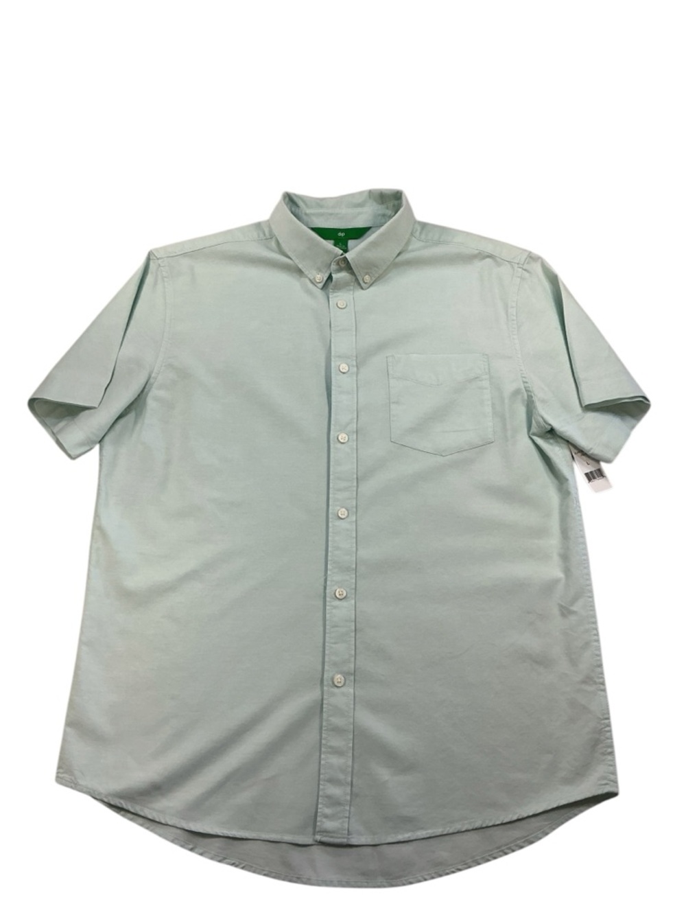 Men's Short-Sleeve Button-Down Shirt in Light Mint NWT